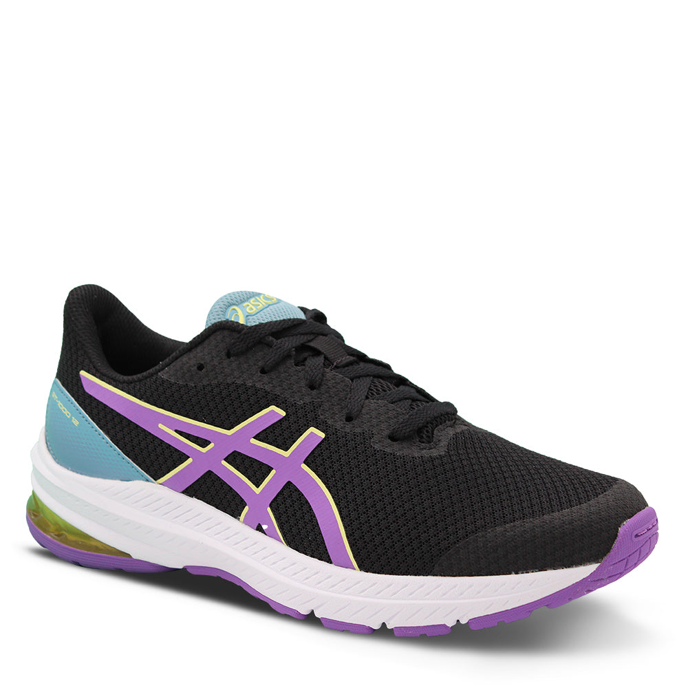 Asics Gt1000 12 GS Kids Running Shoes Black Grape