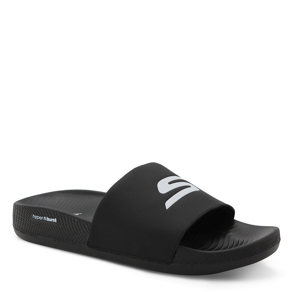 Skechers Hyper Deriver Men's Slides Black & White