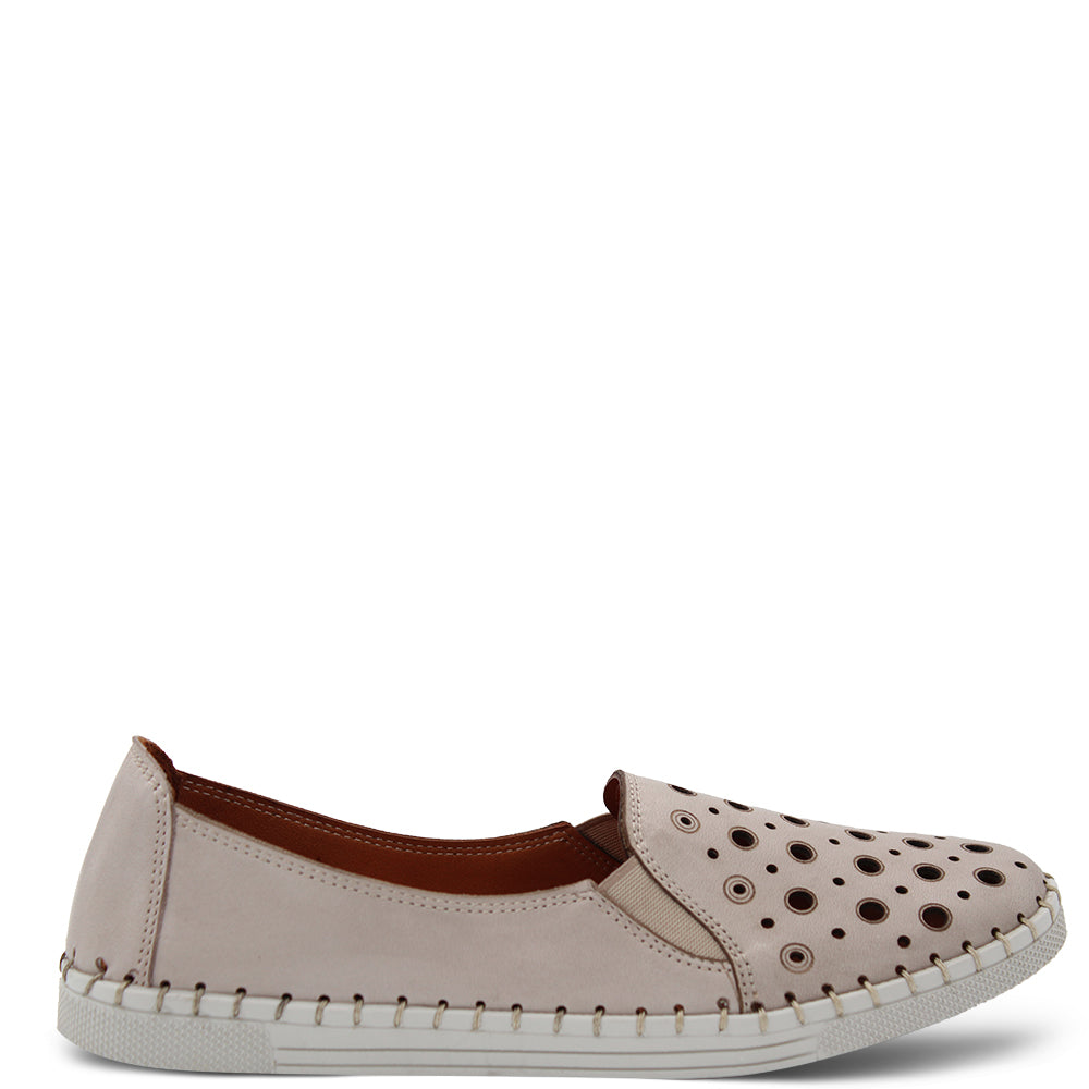 Sala Ladona Women's Casual Slip On Shoes Silver Grey