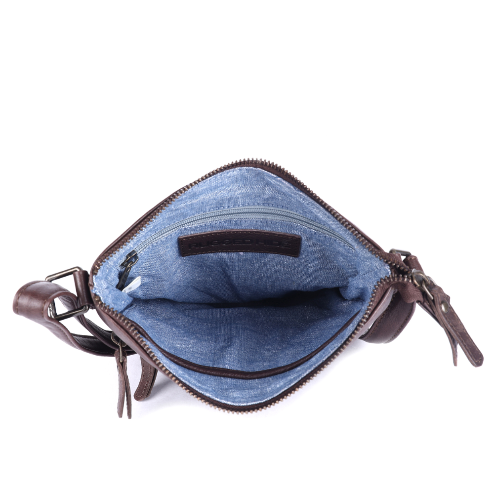 Oran Leather Lotus Brown Handbag