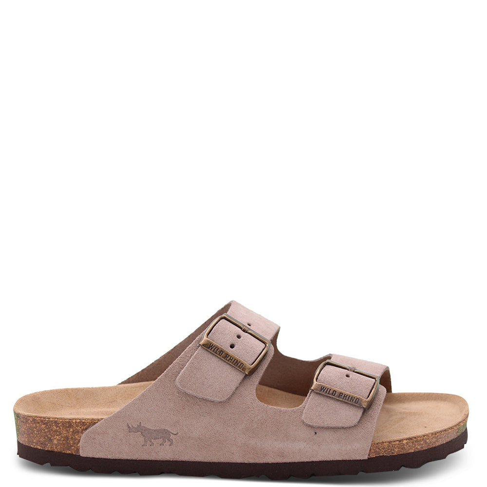Wild Rhino Mannix  Unisex Slides Grey Suede