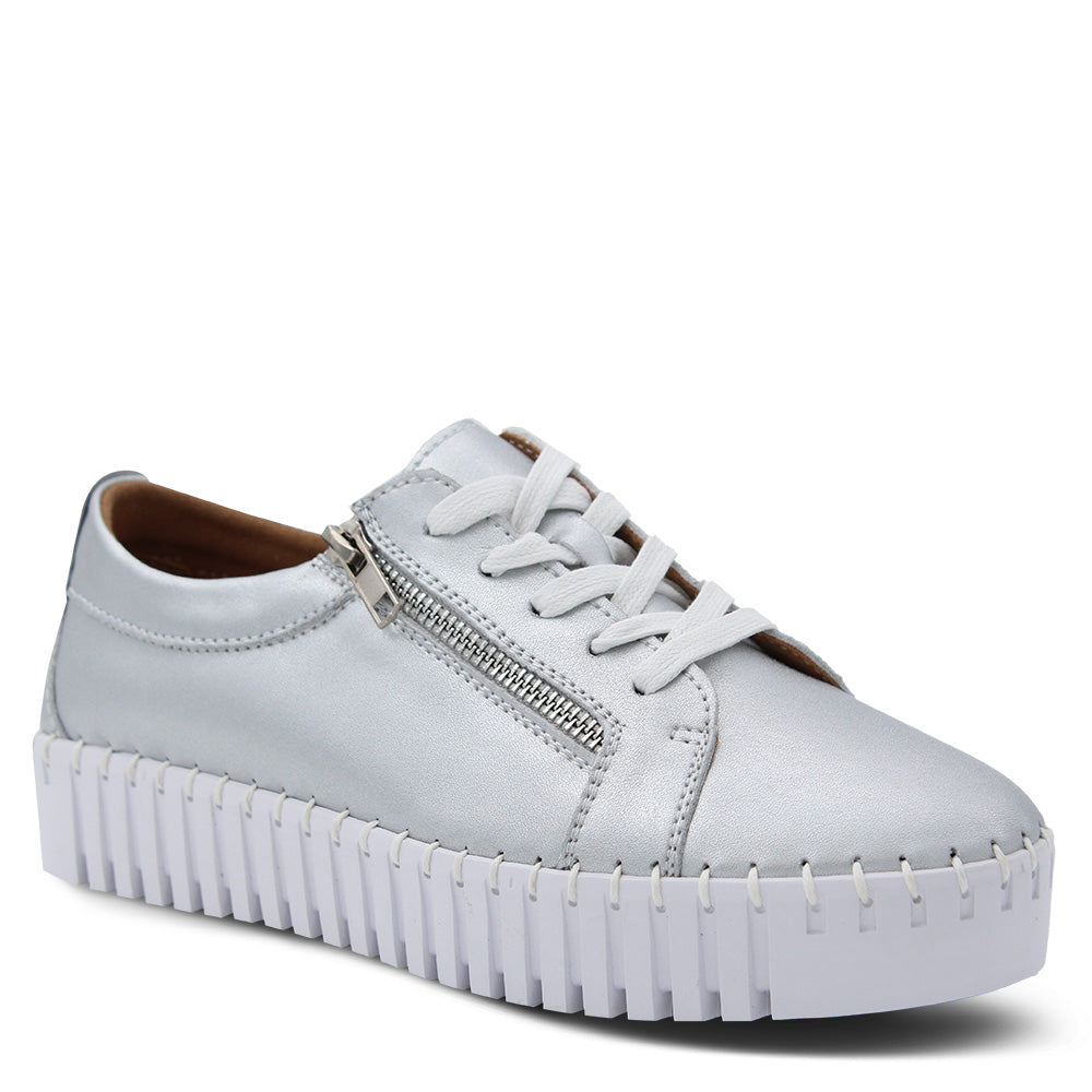 Bay Lane Medusa Women's Platform Sneakers Silver