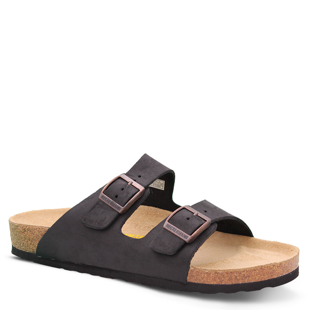 Neckermann N2718 Double Bar Unisex Slide Black