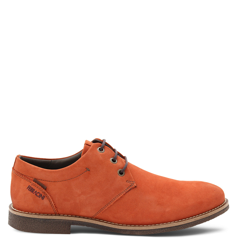 Ferracini Oakland Mens casual lace up shoes terracotta