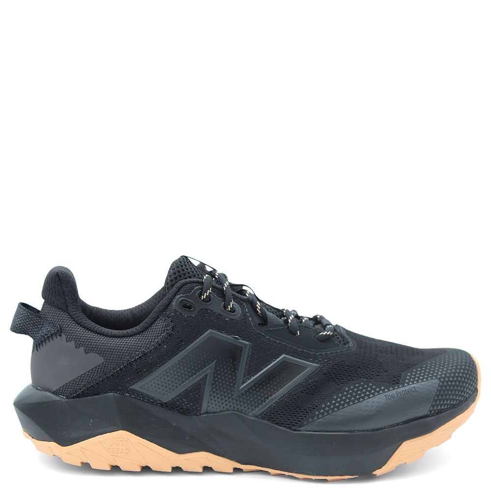 New Balance Nitrel V6 womens running shoes Black sneaker with tan sole 