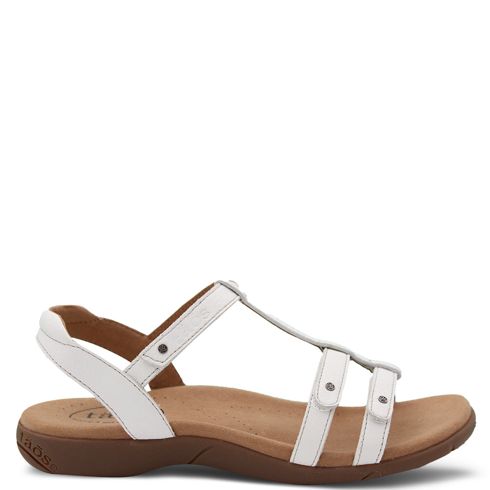 Taos Trophy Women's Flat Summer Sandals White