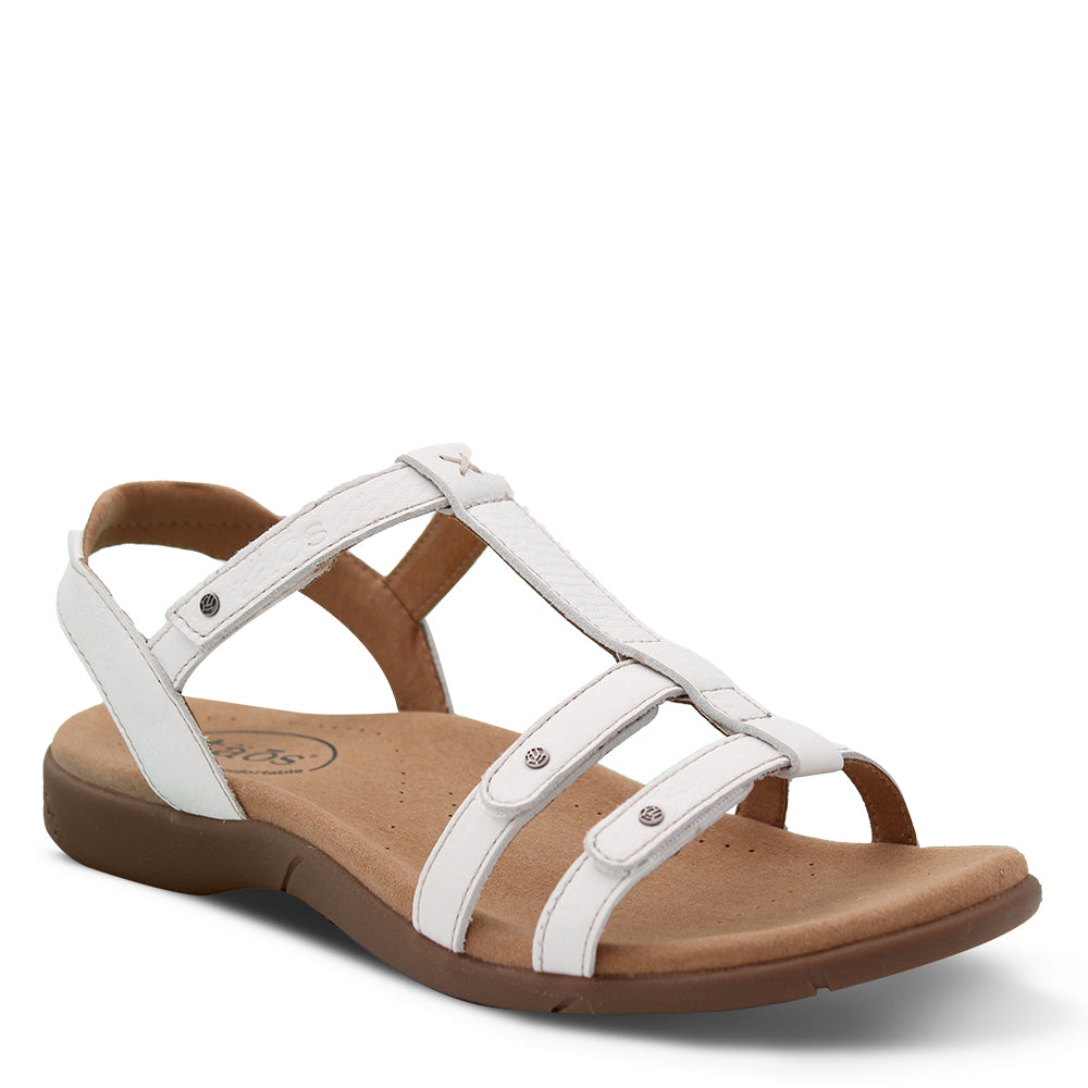 Taos Trophy Women's Flat Summer Sandals White