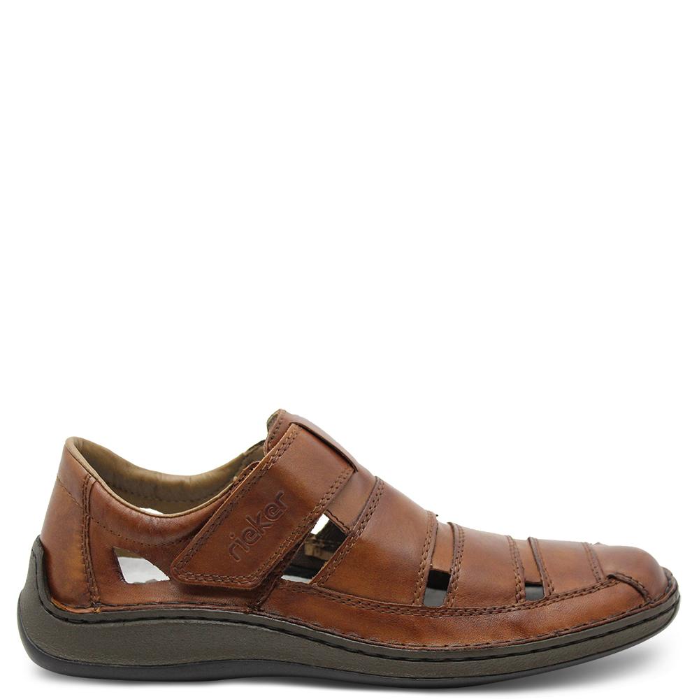 Reiker 05278 Mens Brown Leather Sandal