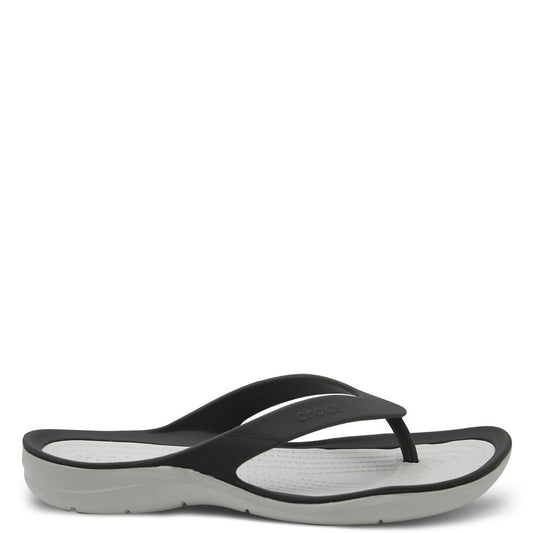 Crocs Swiftwater Womens Smoke/white thong