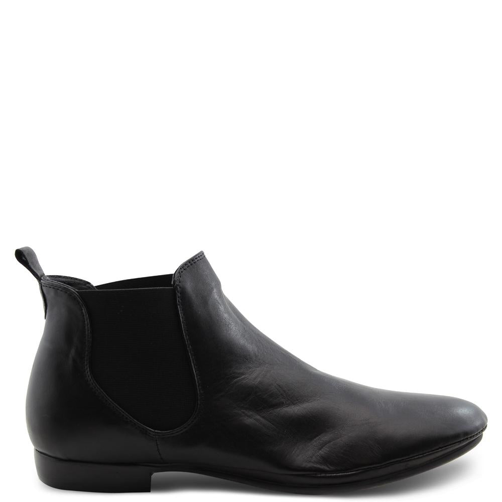 Eos Nila Black Slip On Womens Boot