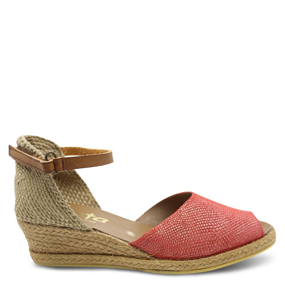 Zeta Sonnet Red Womens Espradrille Sandal