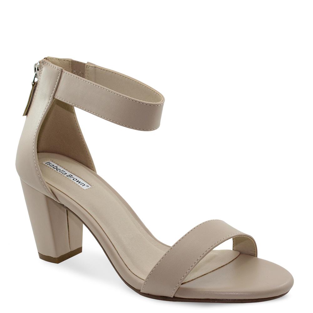 Isabella Brown Cameo womens heels nude