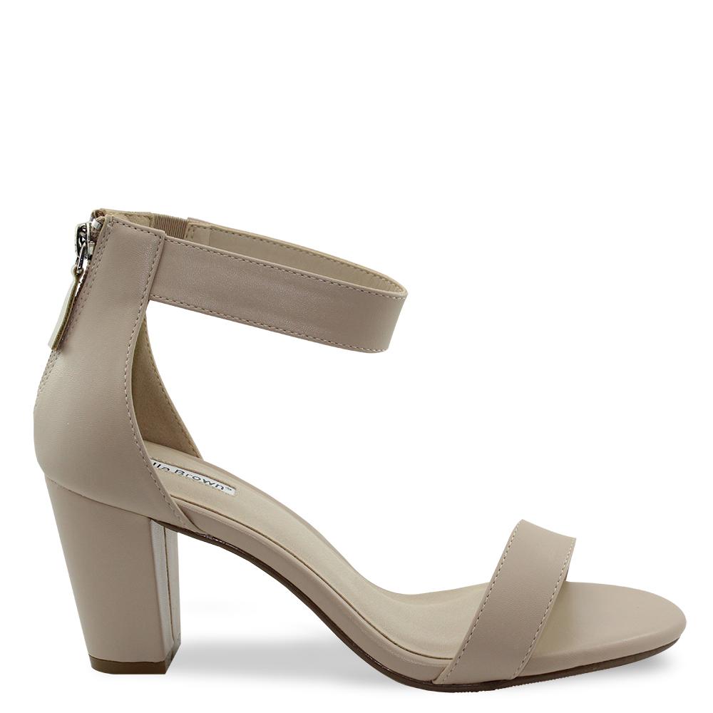Isabella Brown Cameo womens heels nude