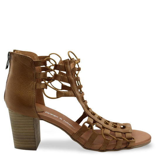 Django & Juliette Sonya Dark Tan Womens Sandal