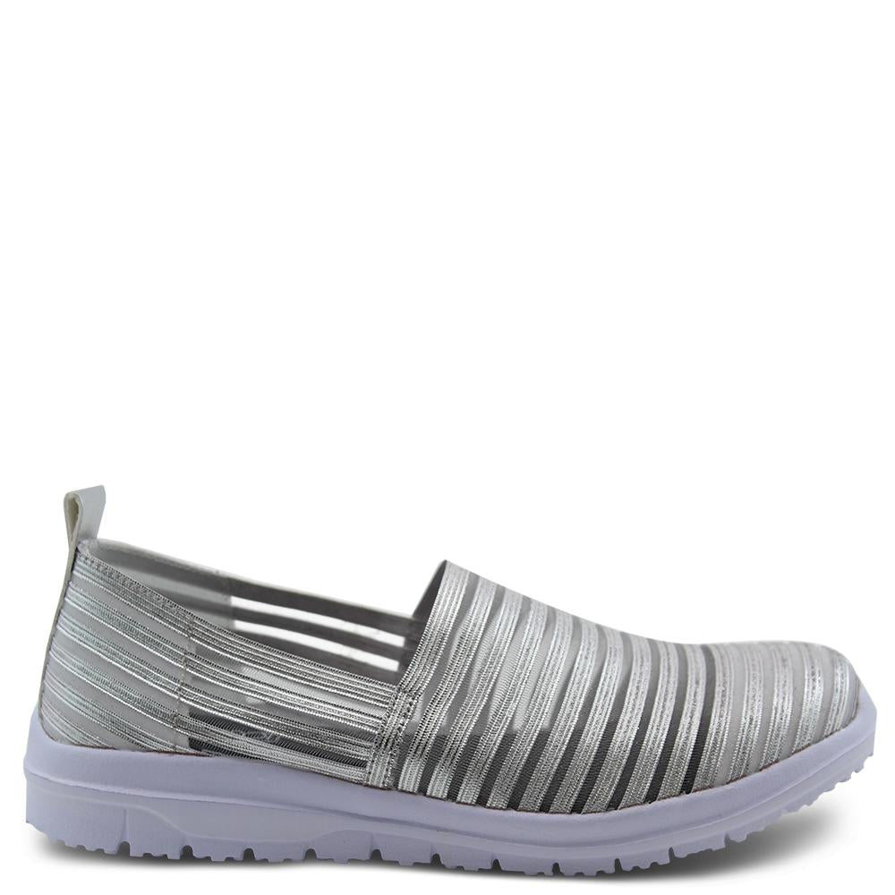 Diana Ferrari Camero womens casual slip on shoe silver