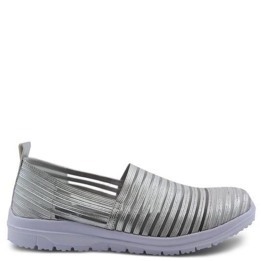 Diana Ferrari Camero womens casual slip on shoe silver