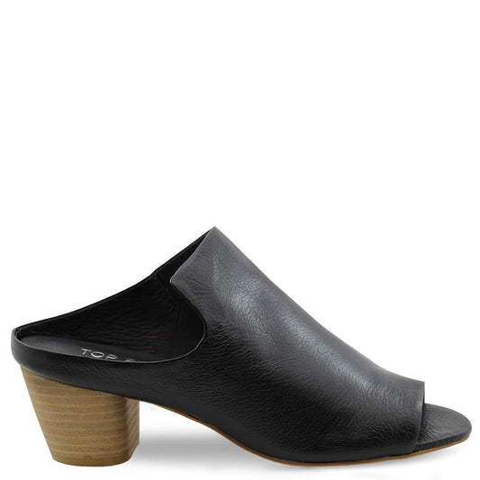 Top End Breeze Black womens heel slide