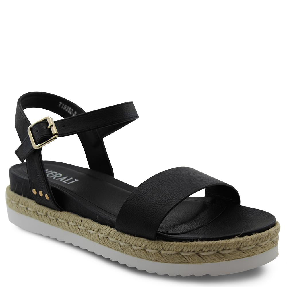 Verali Dylan Black Womens Platform Sandal