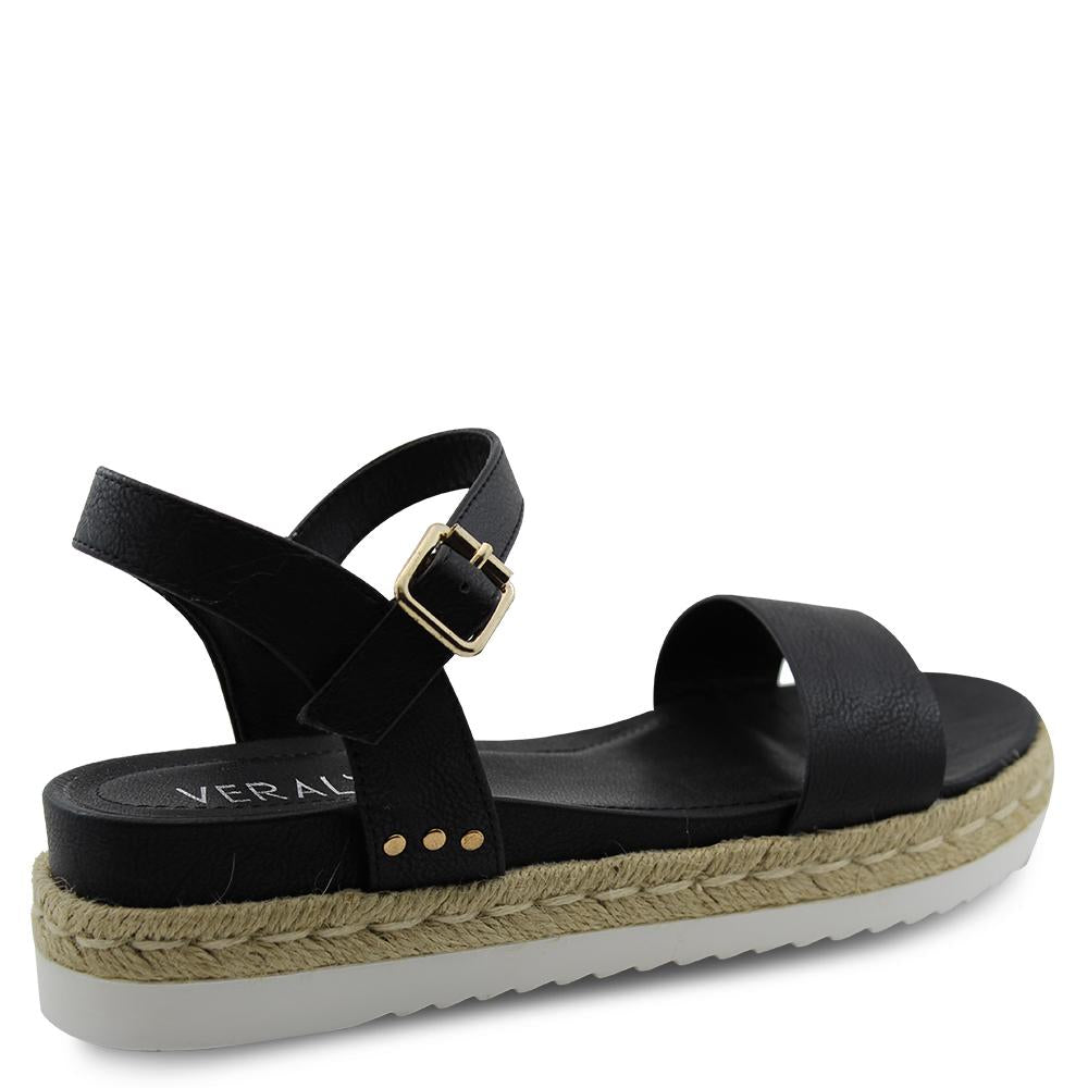 Verali Dylan Black Womens Platform Sandal