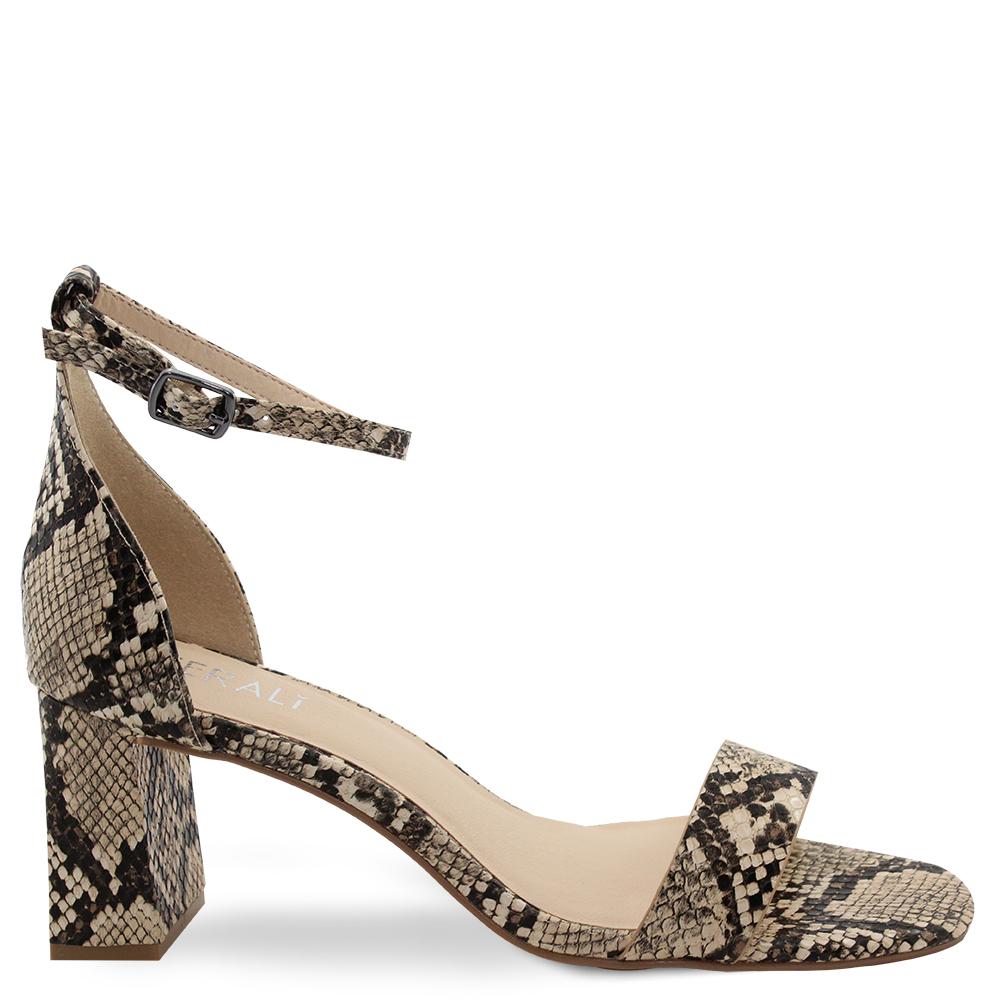 Verali Indi Natural Snake Womens heel sandal