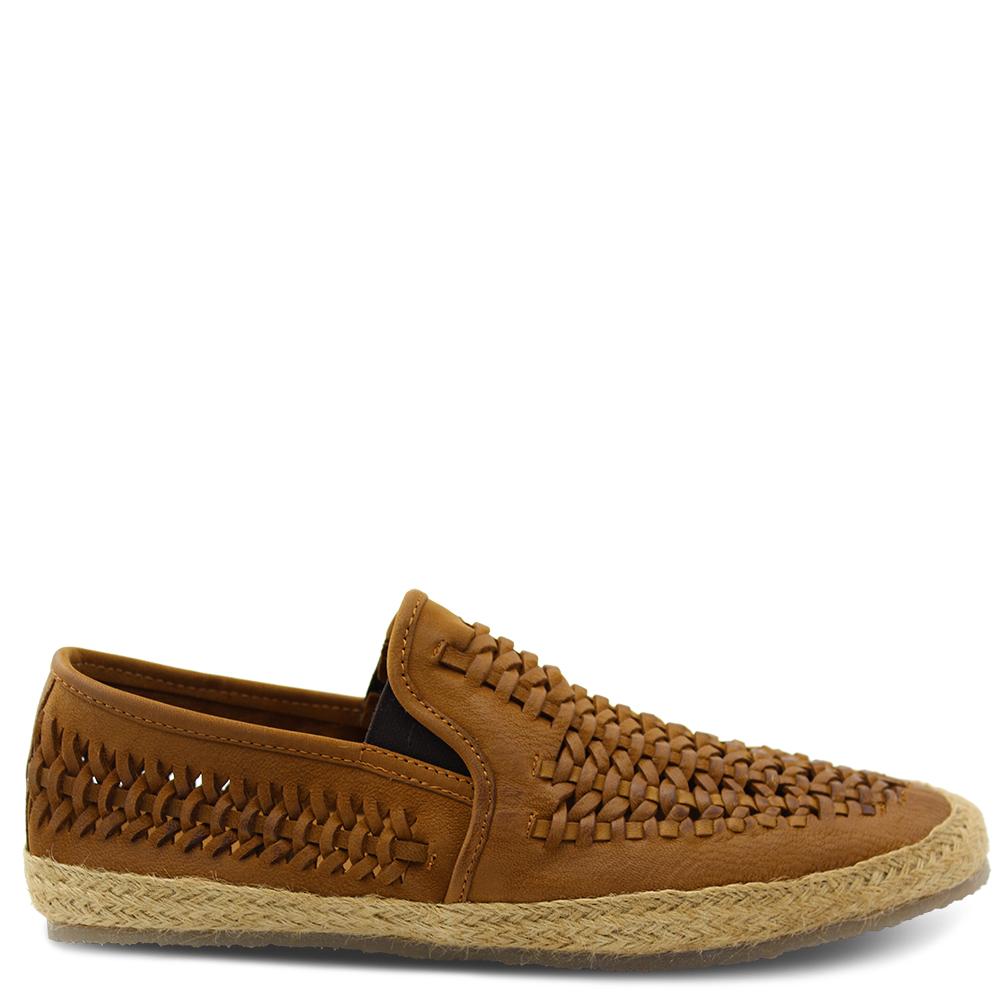 Wild Rhino Weave Tan Mens Slip On