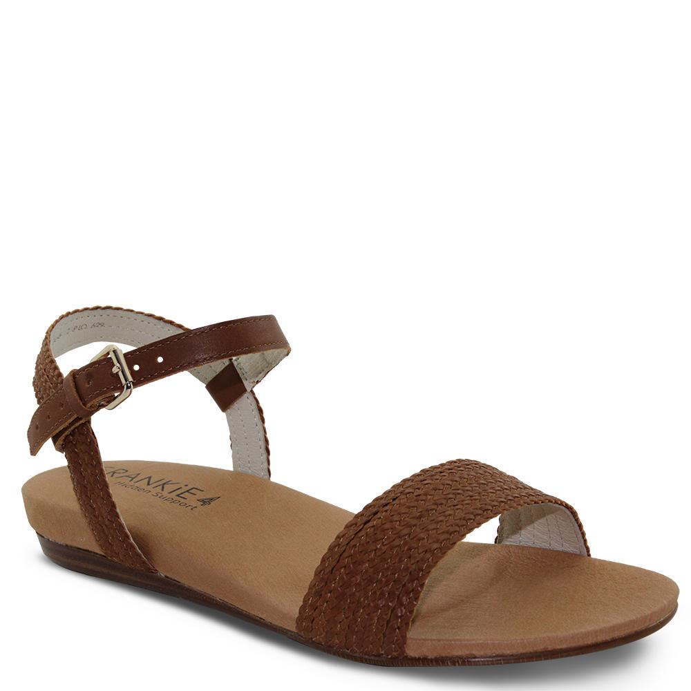 Frankie4 Jane womens flat sandal tan