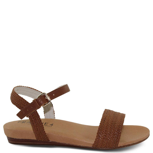 Frankie4 Jane womens flat sandal tan