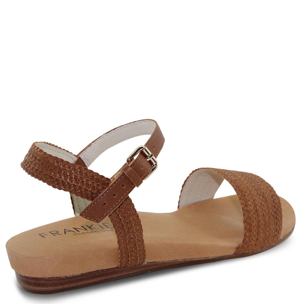 Frankie4 Jane womens flat sandal tan