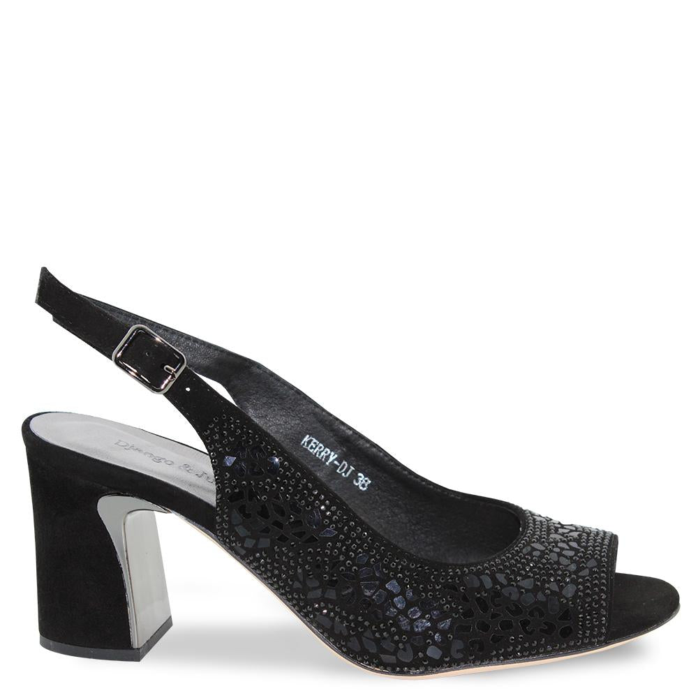 Django & Juliette Kerry Black Womens Sandal