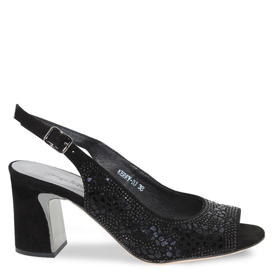 Django & Juliette Kerry Black Womens Sandal