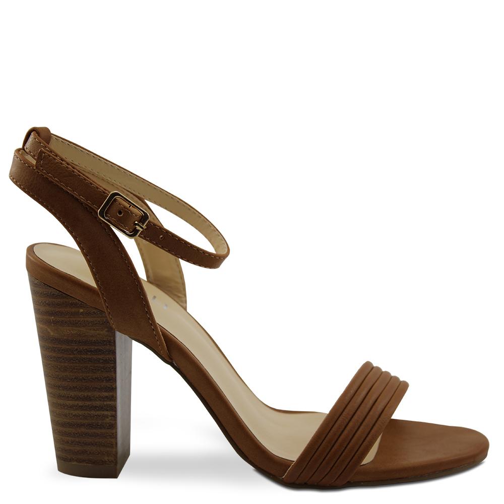 Verali Celsie womens block heels tan