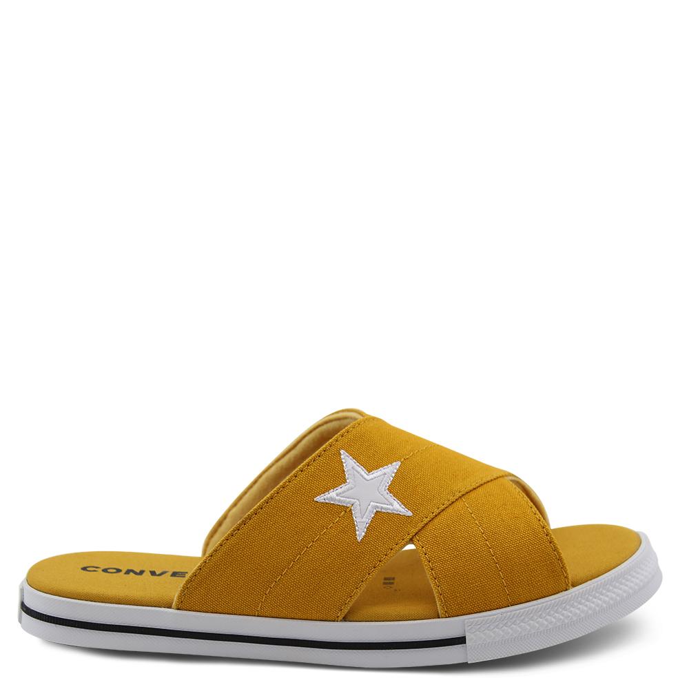 Converse One Star Yellow Womens Slide