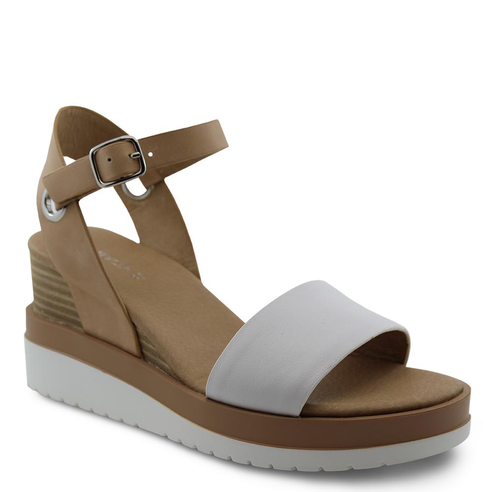 Jo mercer Kenzie White/natural Wedge Sandal