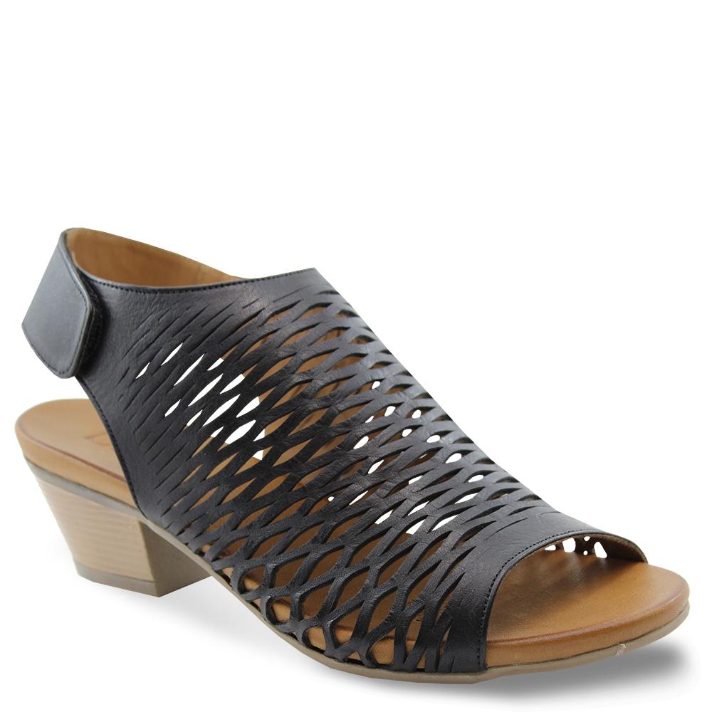 Bueno Ruby Black Womens Sandal