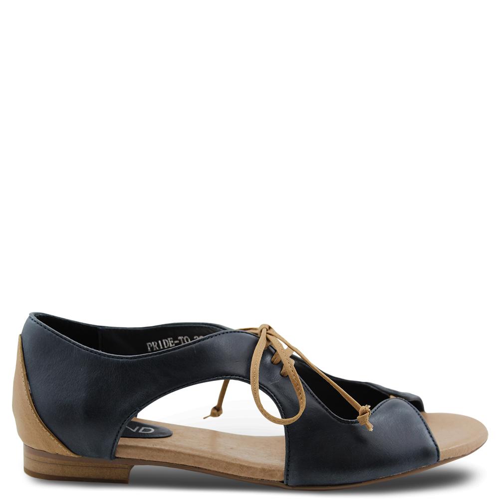 Top End Pride Navy/Tan Womens Sandal