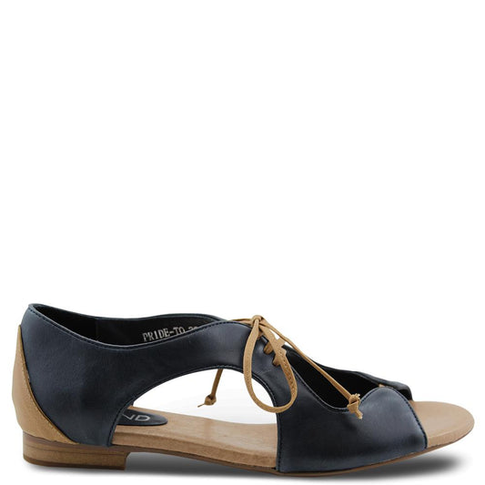 Top End Pride Navy/Tan Womens Sandal