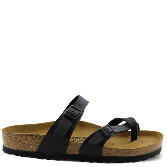 Birkenstock Mayari Birko Flor Black Womens Thong