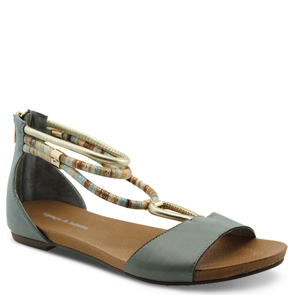 Django & Juliette Jazmin womens flat sandal Steel multi