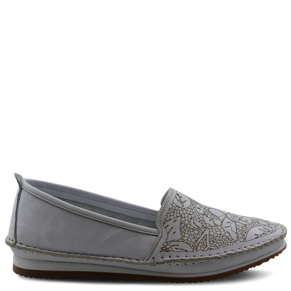 Sala Bandit Womens White Moccasin