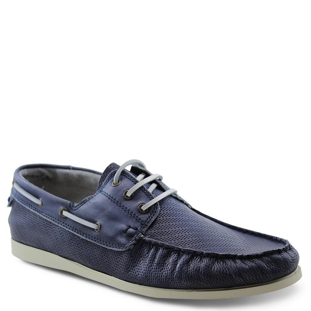 Wild Rhino Capsize mens Navy boat shoe