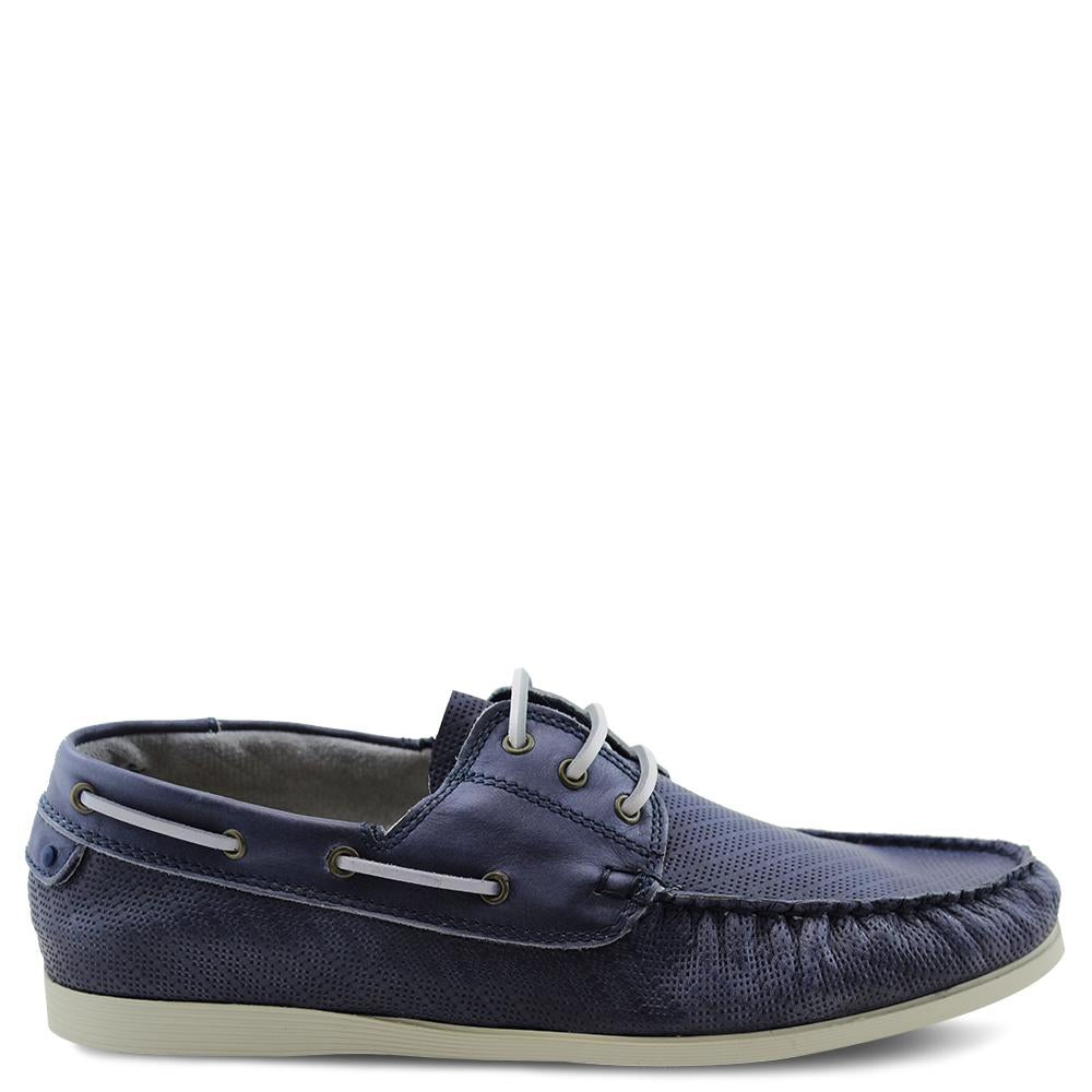 Wild Rhino Capsize mens Navy  boat shoe