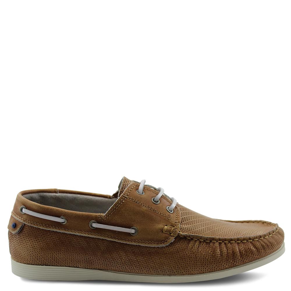 Wild Rhino Capsize mens Tan boat shoe 
