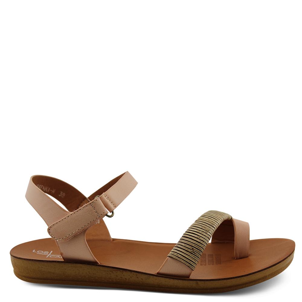 Los Cabos Brenna Nude womens  flat sandal