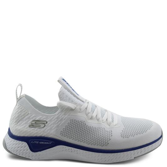 Skechers Solar Fuse White/Blue Mens Lace up