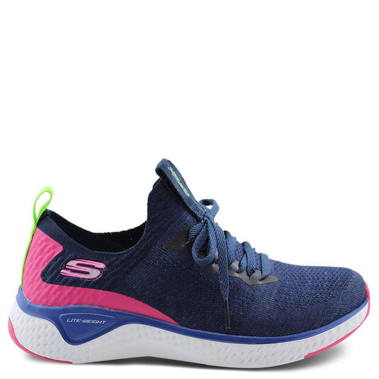 Skechers Solar Fuse Navy/Multi Womens Runner