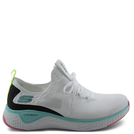 Skechers Solar Fuse White/Multi Womens Runner