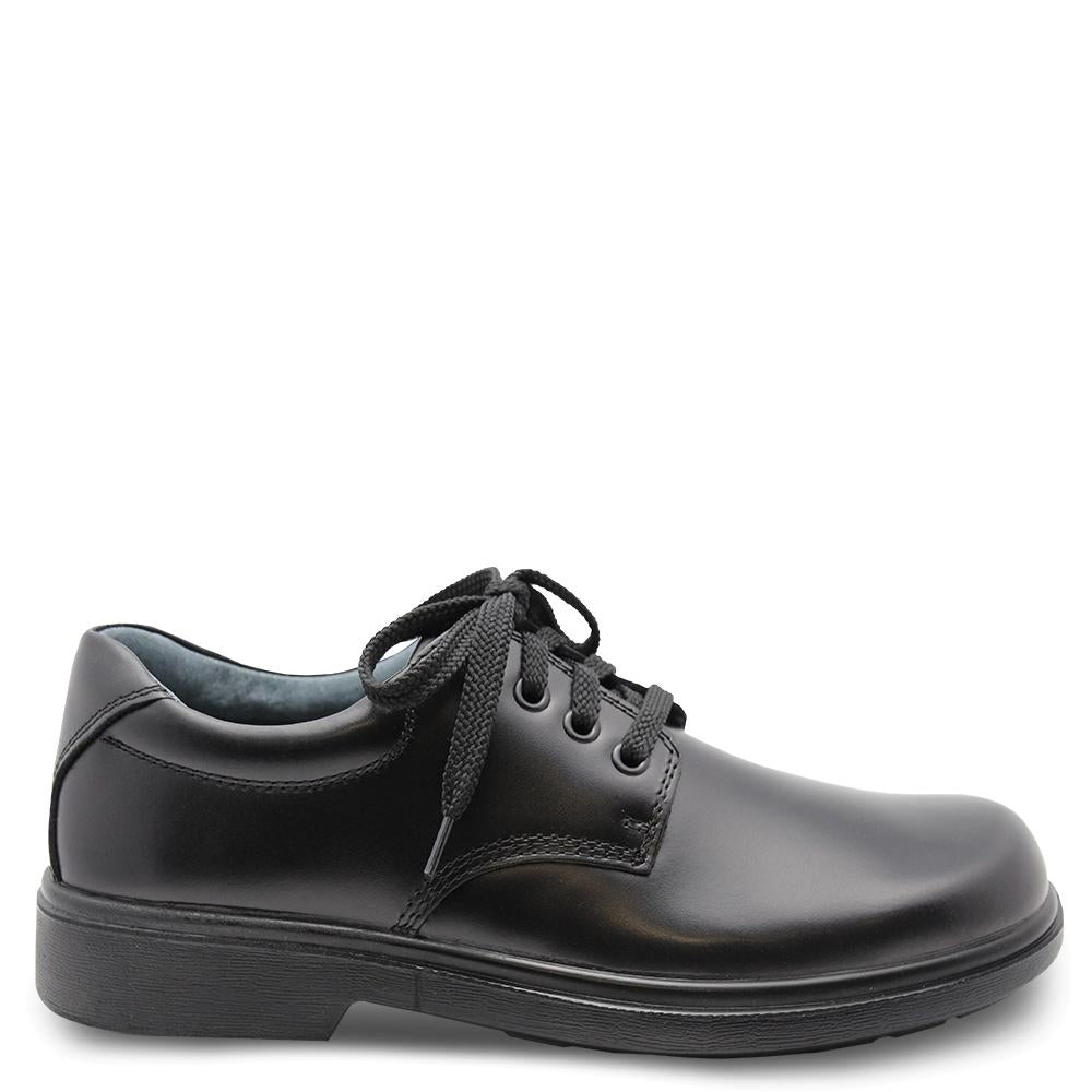 Clarks Daytona Junior Black lace up school shoe