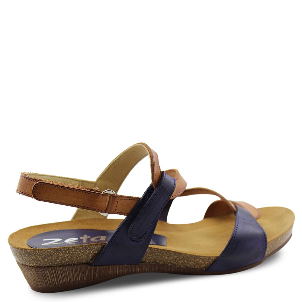Zeta Osina Navy/Cuero Womens Sandal