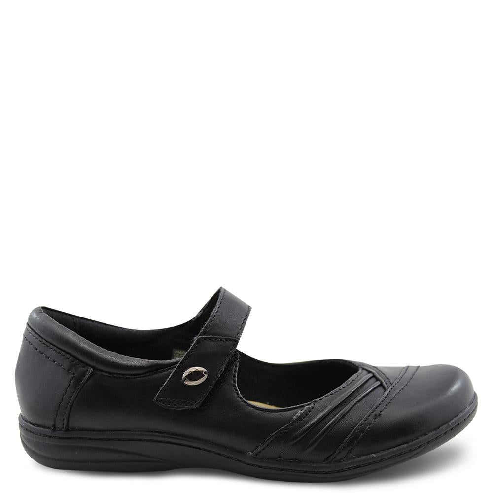 Planet Jamie womens flat work shoe Black