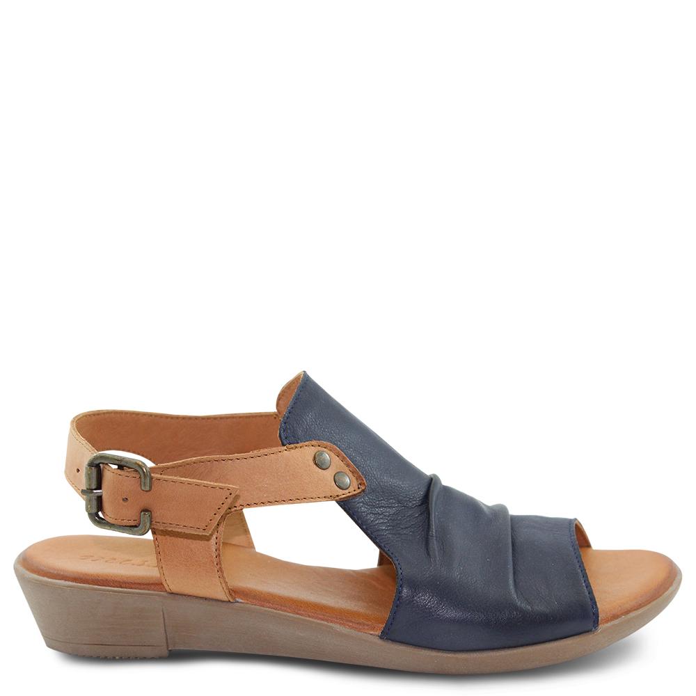 Miss M Aliah Navy Womens Sandal